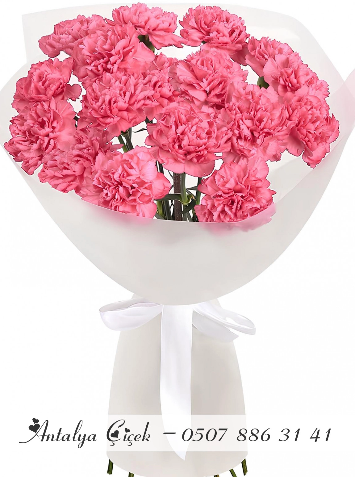 Pembe Karanfil Buketi